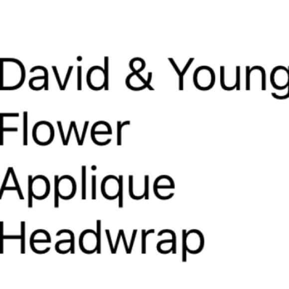 Flower appliqué Headwrap  - Picture 3 of 3